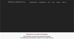 Desktop Screenshot of perrykaufman.com