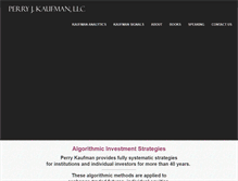 Tablet Screenshot of perrykaufman.com